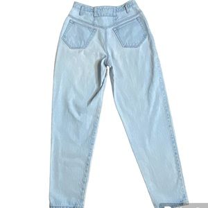 Vintage SYNC wide leg, baggy, light wash mom, High-rise, jeans, size 12 *